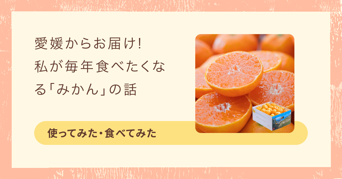 冬ギフト・お歳暮としてもおすすめの愛媛のみかんをご紹介します