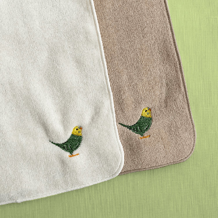 BIRDSTORYの刺繍ミニタオル（2枚組）を贈る | カジュアルギフトの