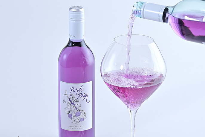 Shizuku Japanの紫ワイン＆水色ワイン セットを贈る | カジュアル