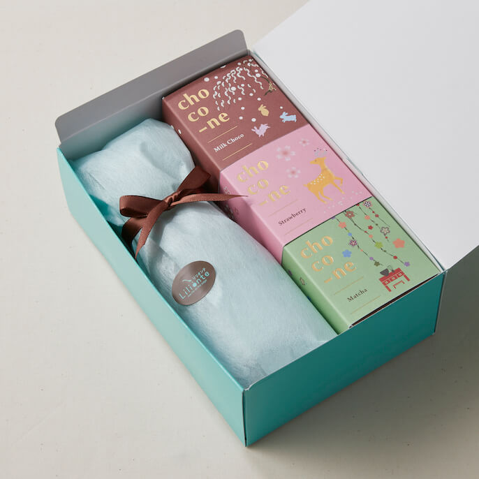 Lilionteのお酒とショコネ（月ヶ瀬の梅リキュール）を贈る