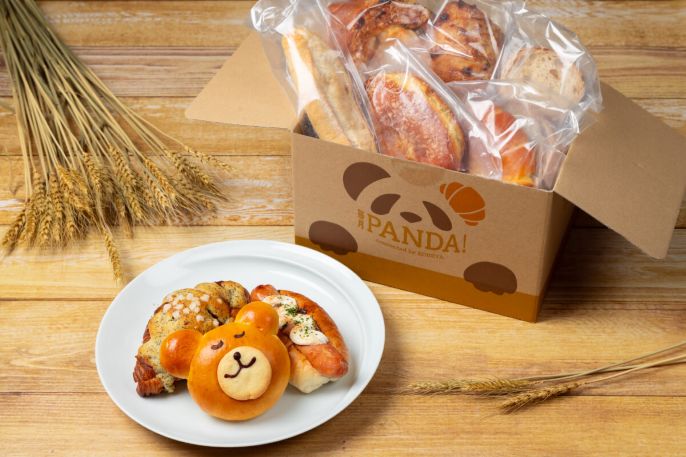 毎月PANDA!の【2箱セット】東西から食べ比べ/冷凍パンBoxを贈る