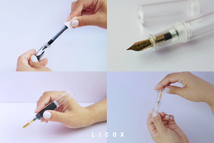 LICOXの【巾着付き】nagi万年筆＆インクのギフトセットを贈る