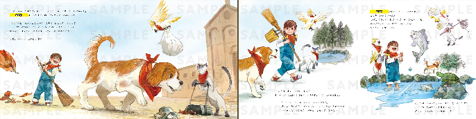 うきうき！LABの【写真・名入れ絵本】おそうじだいさくせんを贈る