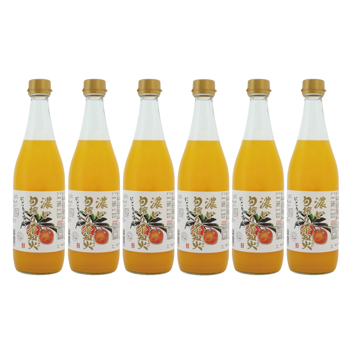愛媛県産 ストレートジュース(不知火) ６本セット　ミックス対応可 産直お取り寄せNセレクトの果実ミックスジュース 濃い旬搾り不知火 6本