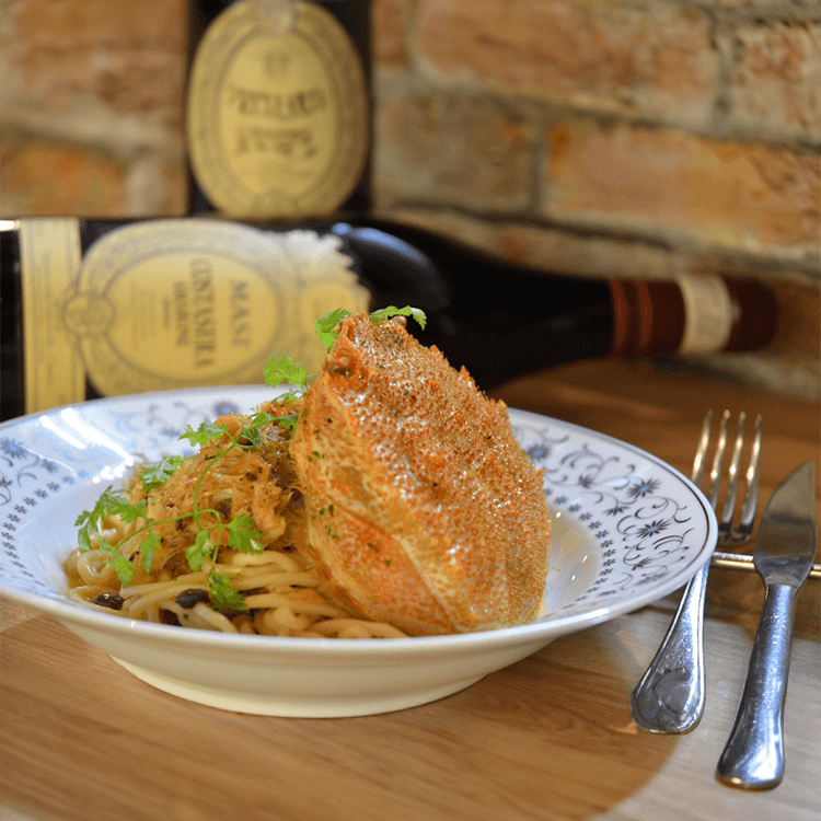 北のかに市の北海道極上毛がにのクリームパスタセットを贈る