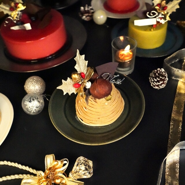 shirokane sweets TOKYOの2人用ペアホールケーキXmas 皇室献上栗