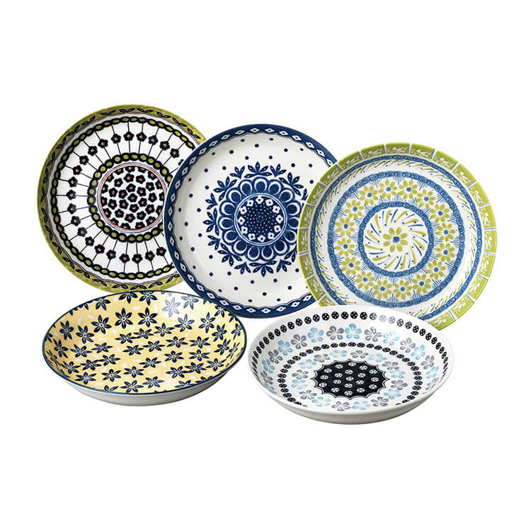 ブルーダニューブ スープ皿 (大)5枚セット初期刻印 カレー パスタ等