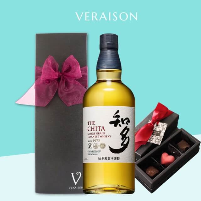 VERAISONのウイスキー ギフト 知多 700ml 1本 チョコ3コ リボン化粧箱