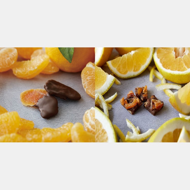 よなフルの不知火・河内晩柑(ばんかん)ピールチョコセットを贈る