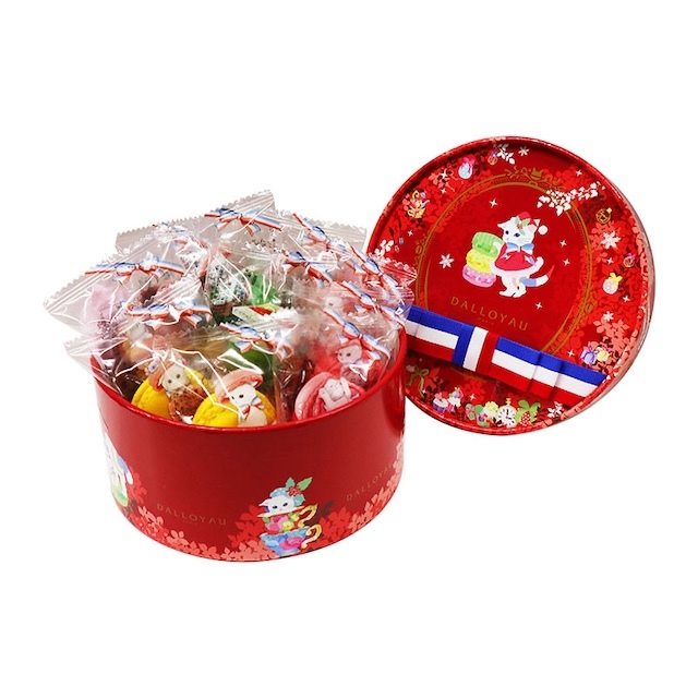 【速達付き@6980】ミニマカロン(エレイン×ミニマレッドエッジ) DALLOYAU(ダロワイヨ)の【クリスマス限定】ノエル マカロン ミニョン