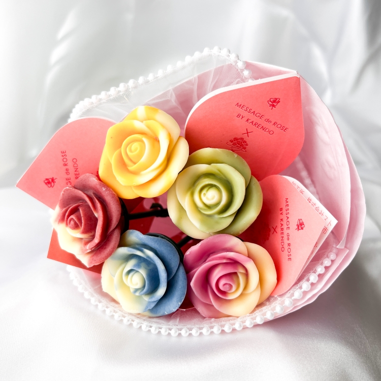 karendoの【季節限定】ベルローズ・ブーケ＜5本セット＞を贈る